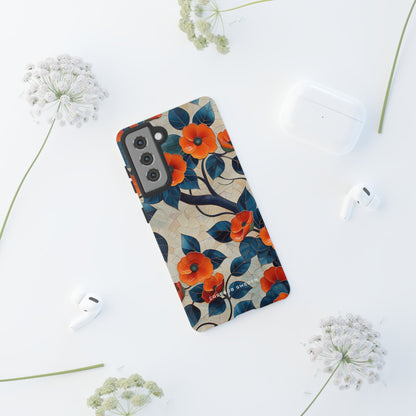 Orange Blossoms Mosaic Harmony  Samsung S21 - Tough Phone Case