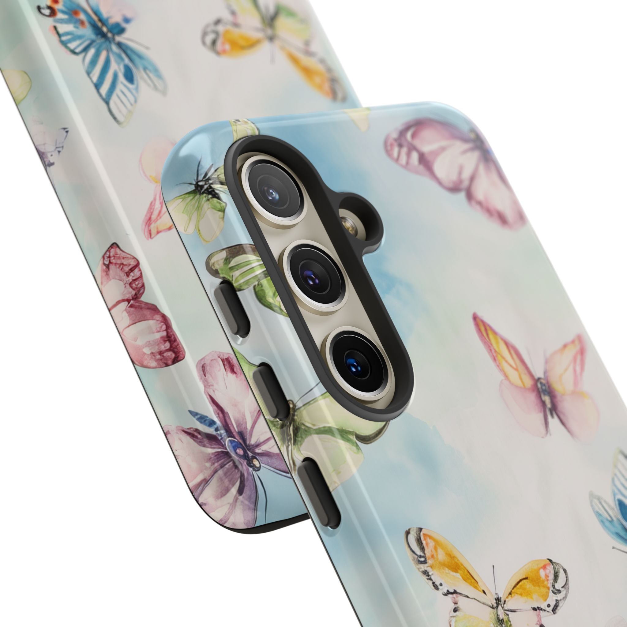 Watercolor Butterfly Bliss - Tough Samsung S24 Phone Case