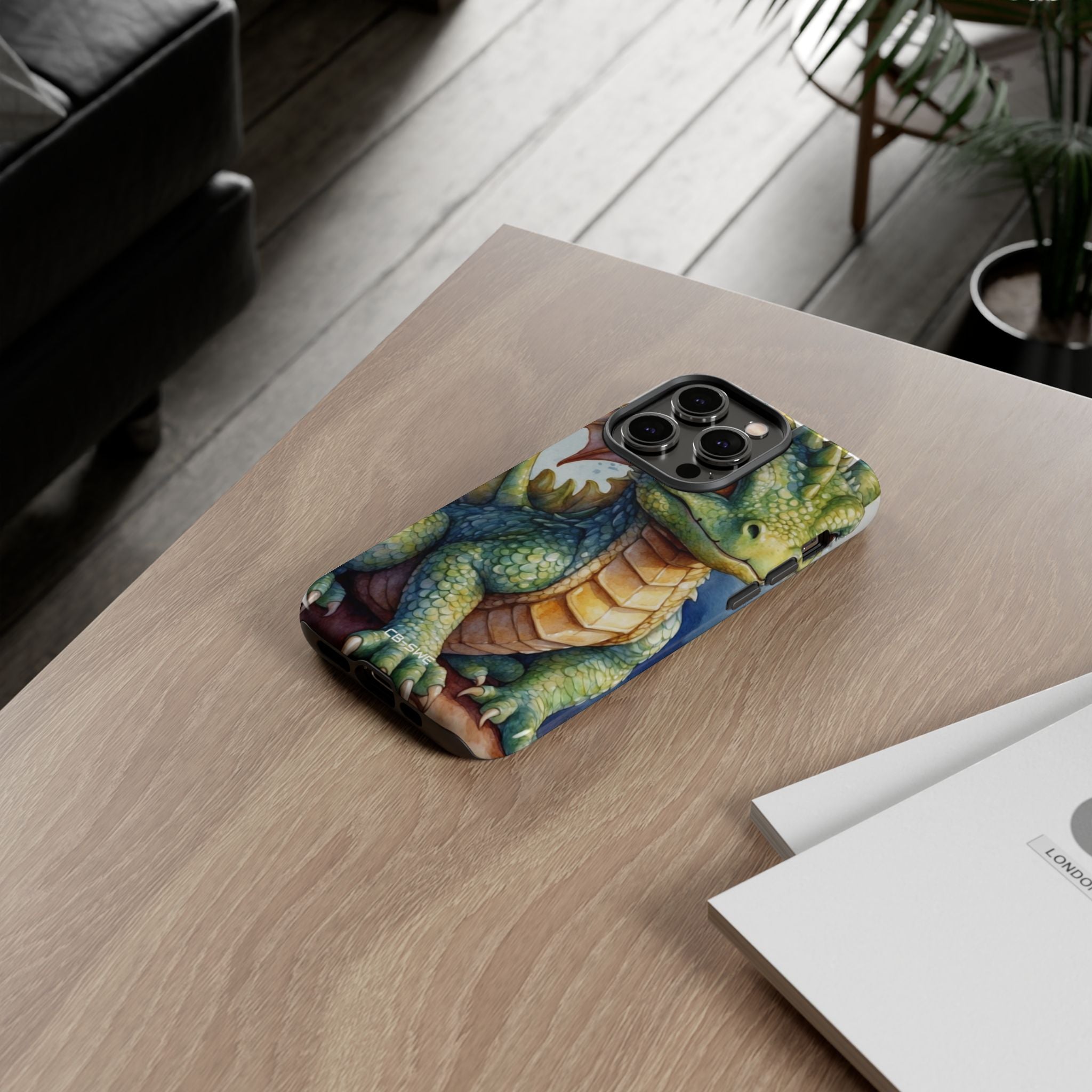 Green Dragon Smiles - iPhone Case