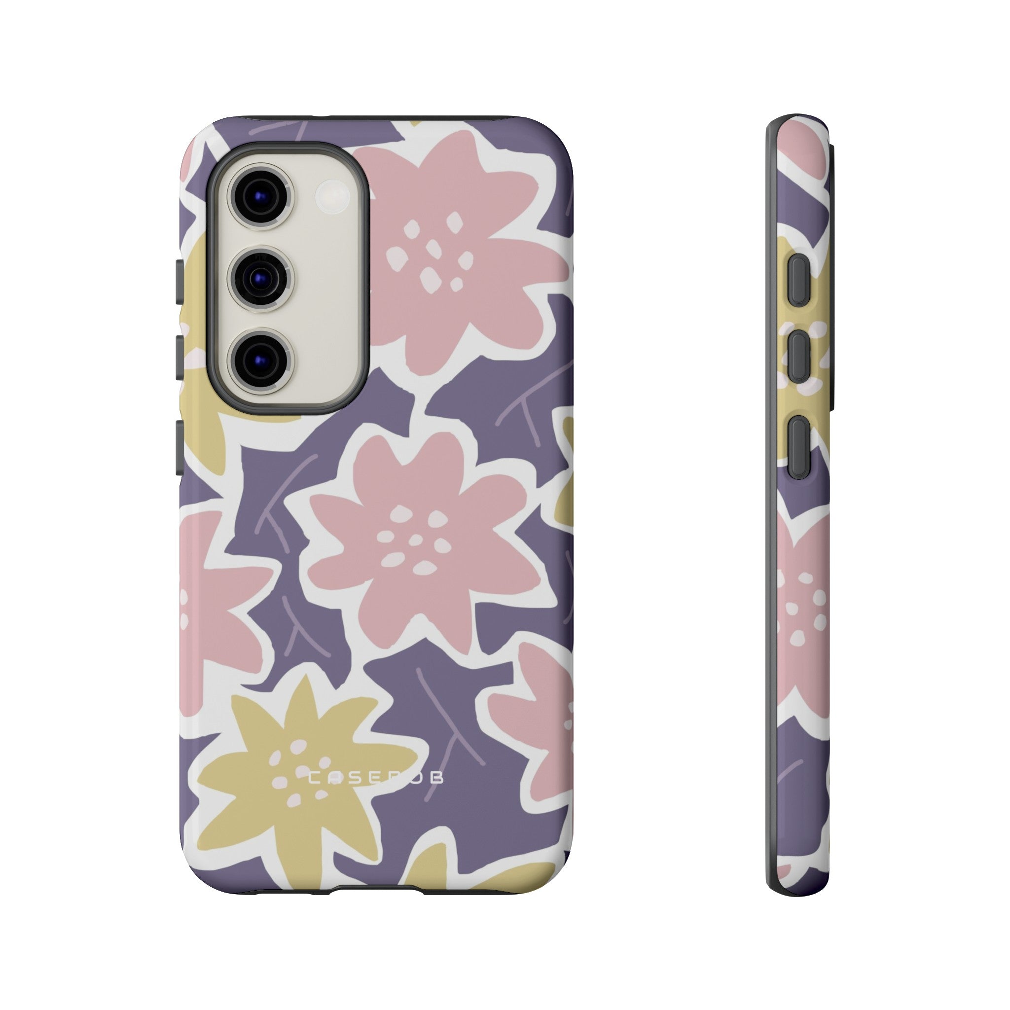 Purple Happy Flower - Protective Phone Case