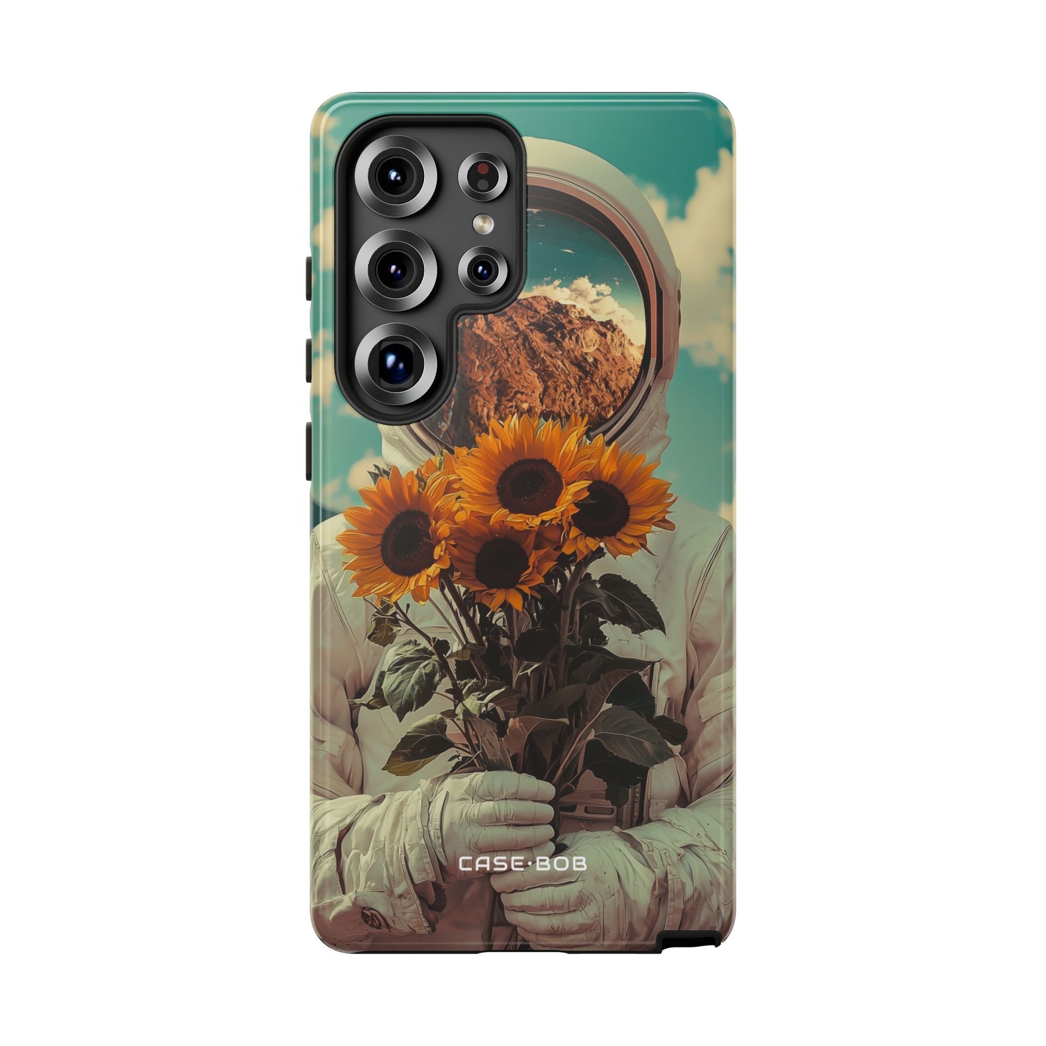 Sunflower Astronaut Samsung S25 Ultra Case - Tough