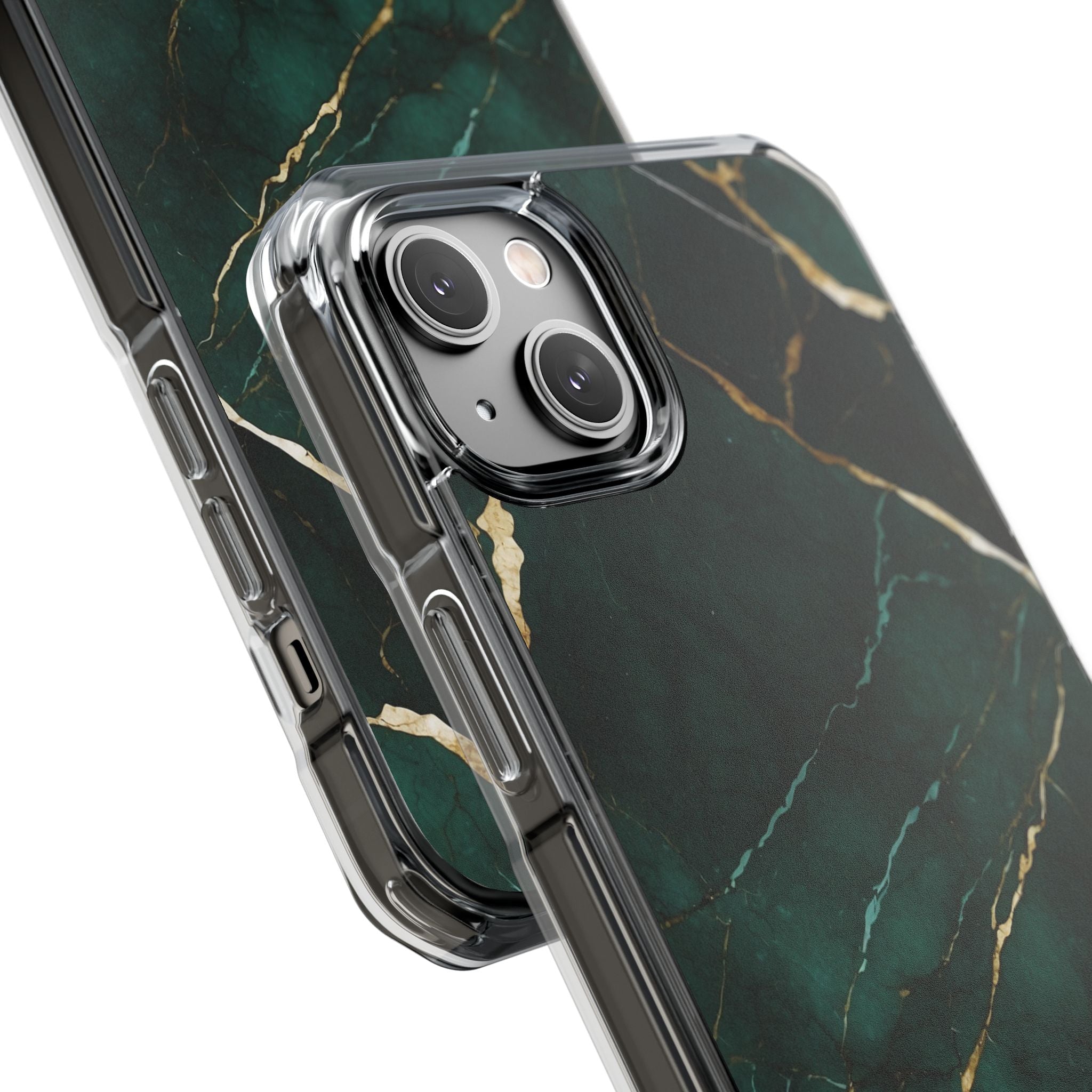 Emerald Veins Flow iPhone Case - Impact