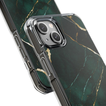 Emerald Veins Flow iPhone Case - Impact
