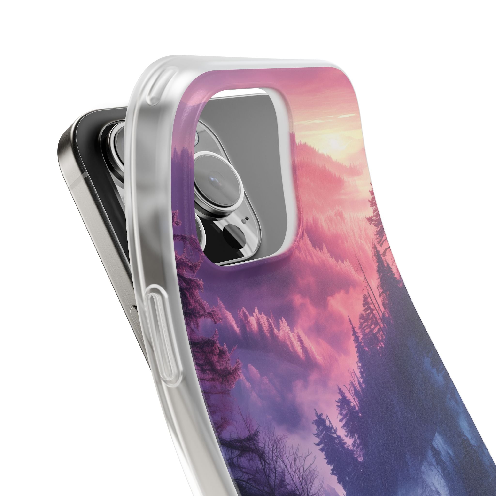 Misty Forest Serenity - Flexi iPhone 16 Phone Case