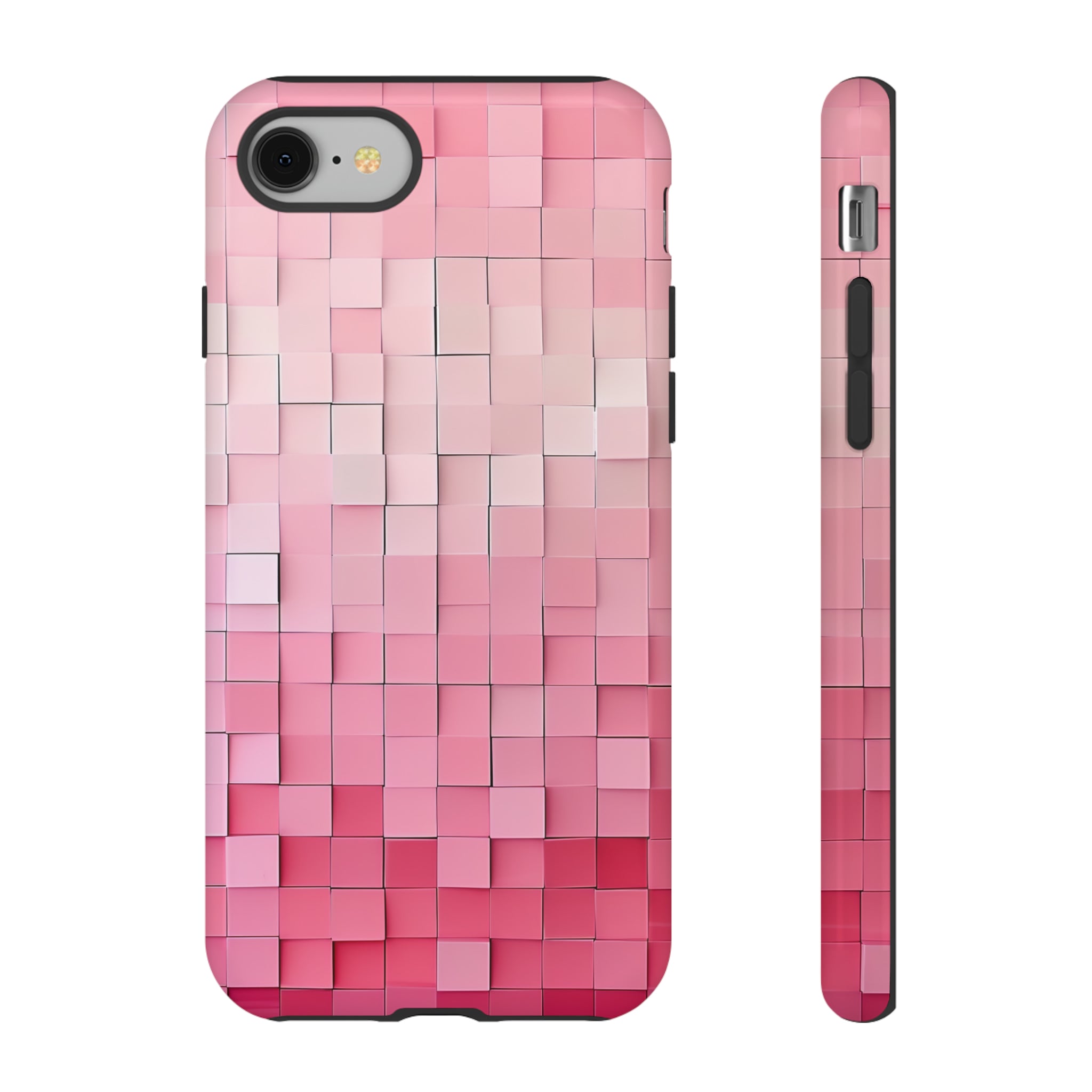 Pink Gradient Mosaic - Protective Phone Case