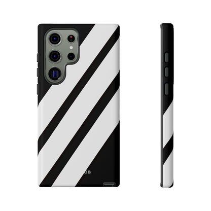 Diagonal Bands Noir Samsung S23 Ultra Case - Tough
