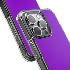 Electric Purple | Handyhülle für iPhone (Clear Impact Case - Magnetisch) 