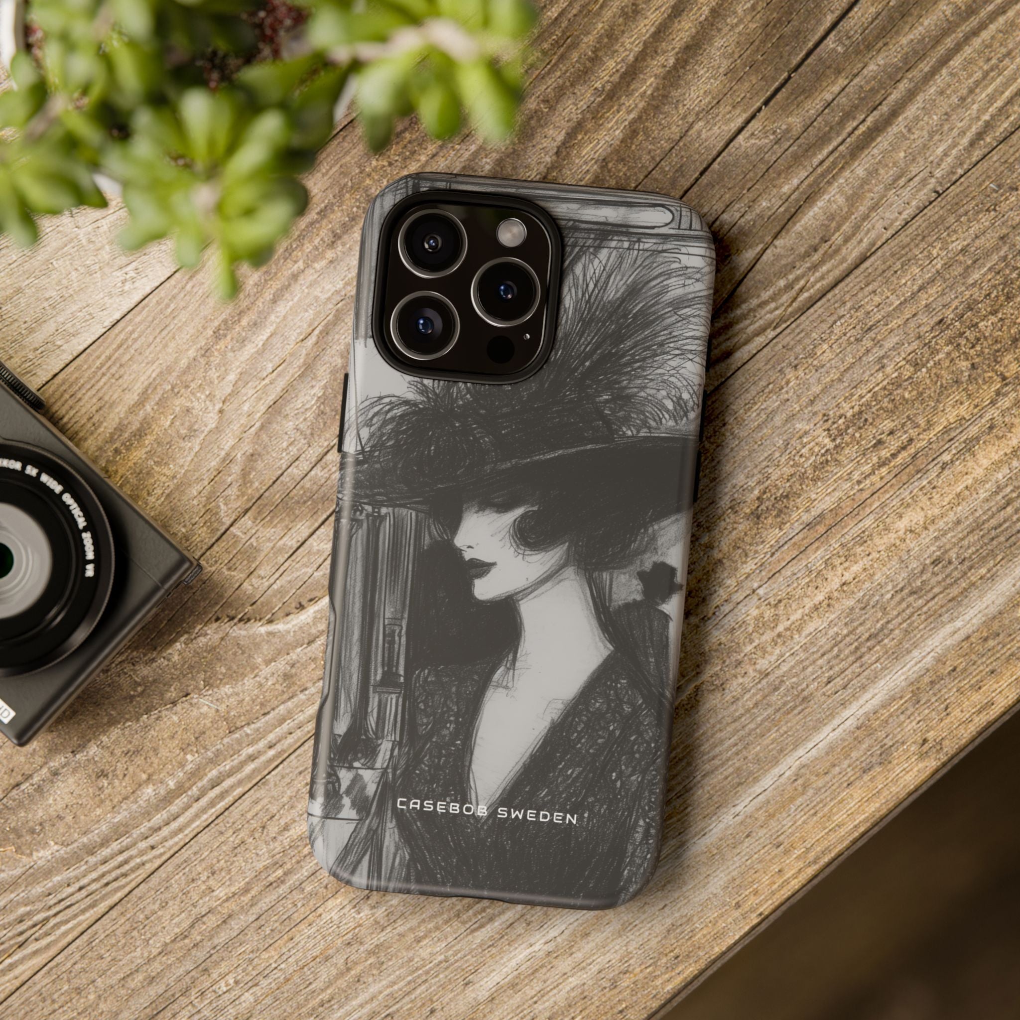 Timeless Elegance in Monochrome iPhone 16 - Tough Phone Case