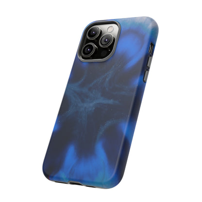 Blue Star Marble Ink Art iPhone Case (Protective) Phone Case