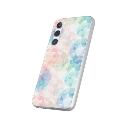 Pastel Geometry Background - Flexi Samsung S23 Phone Case