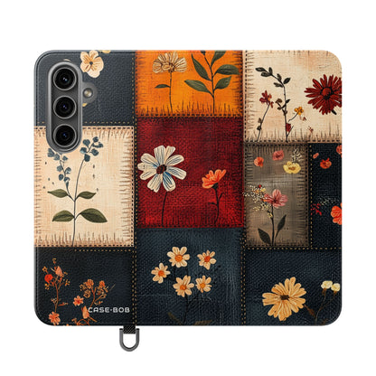 Patchwork Blooms - Samsung S24 Plus Case - Wallet