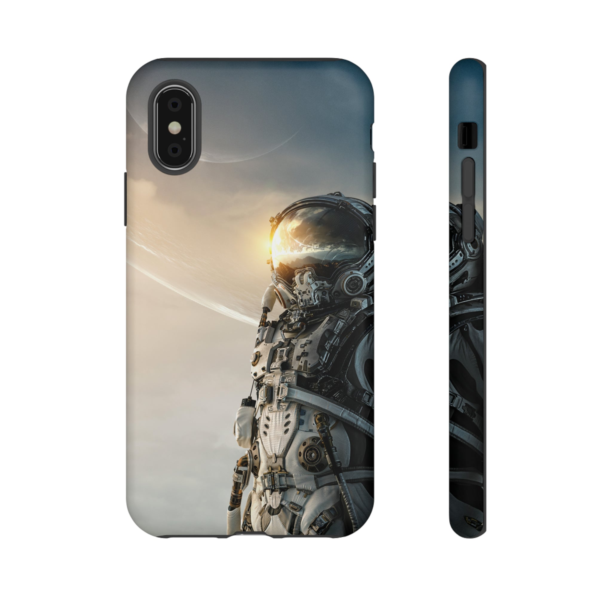 Astronaut on unexplored planet - Protective Phone Case