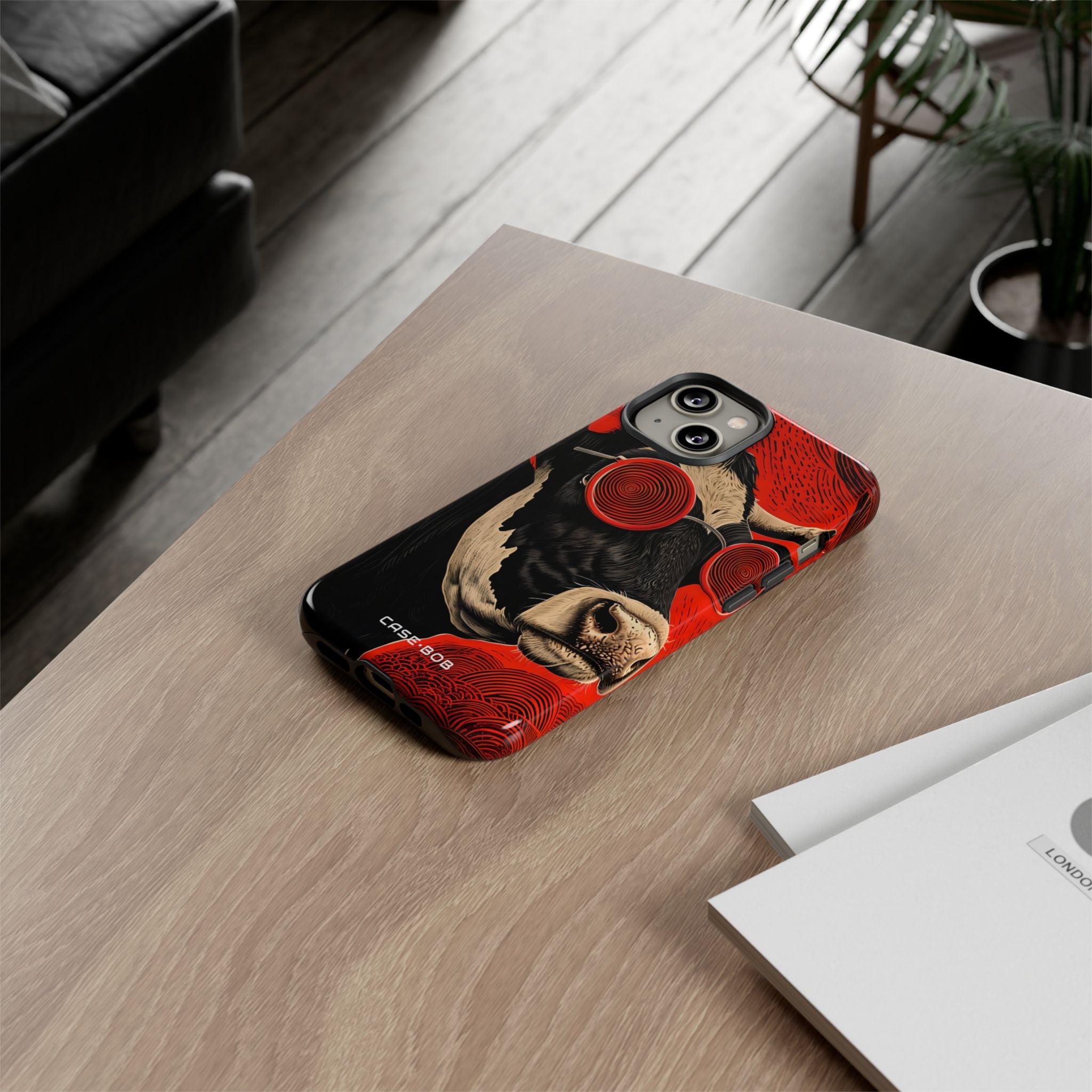 Hypnotic Cow iPhone 14 Case - Tough