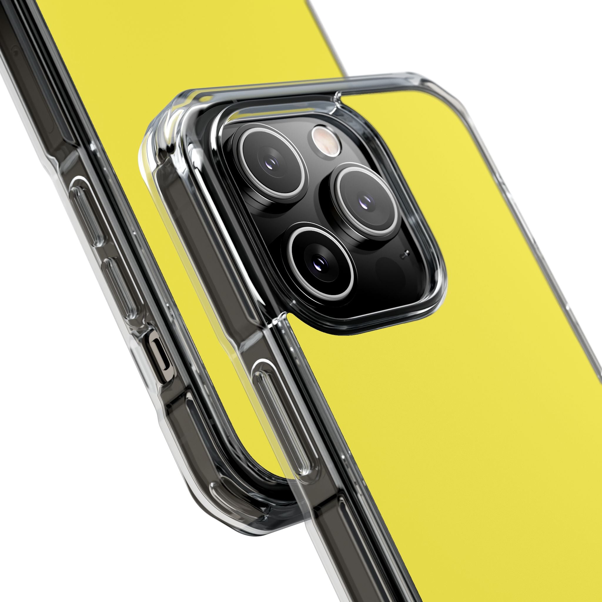 Lemon Yellow - Clear Impact Case for iPhone