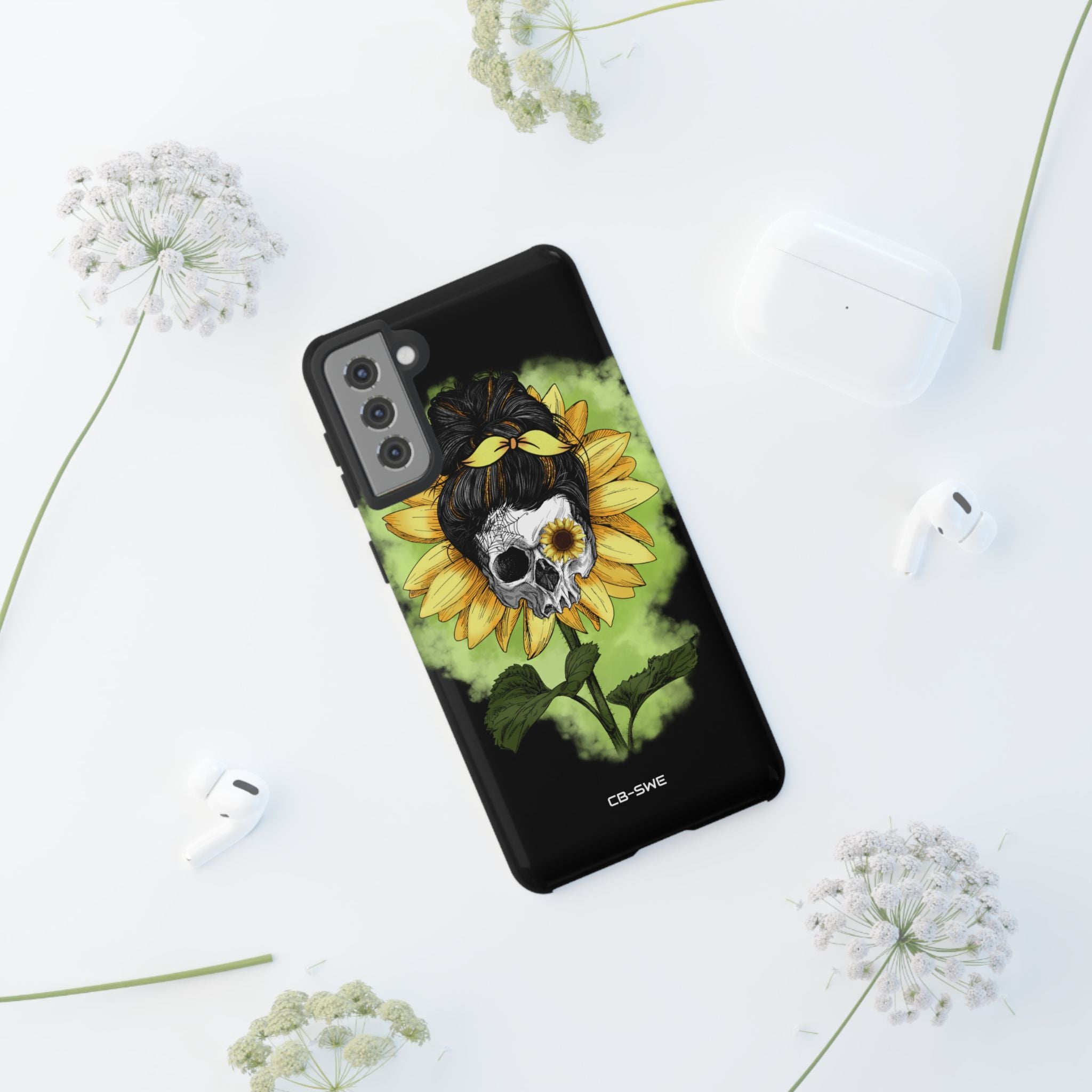 Sunflower Skull Fusion - Samsung Case