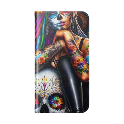 Skull Bloom - iPhone 15 Pro Max Case - Wallet
