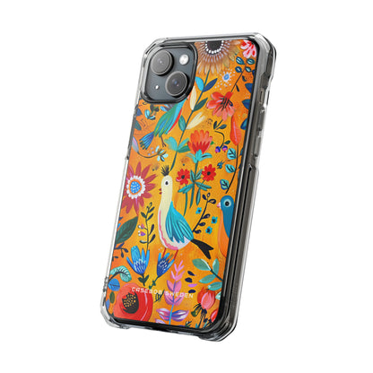 Whimsical Vintage Nature Harmony iPhone 15 - Clear Impact Phone Case