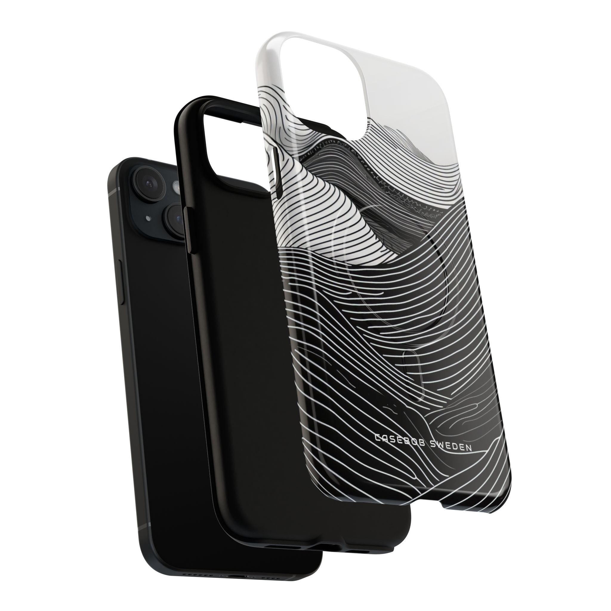 Undulating Horizon Waves iPhone 15 | Tough+ Phone Case