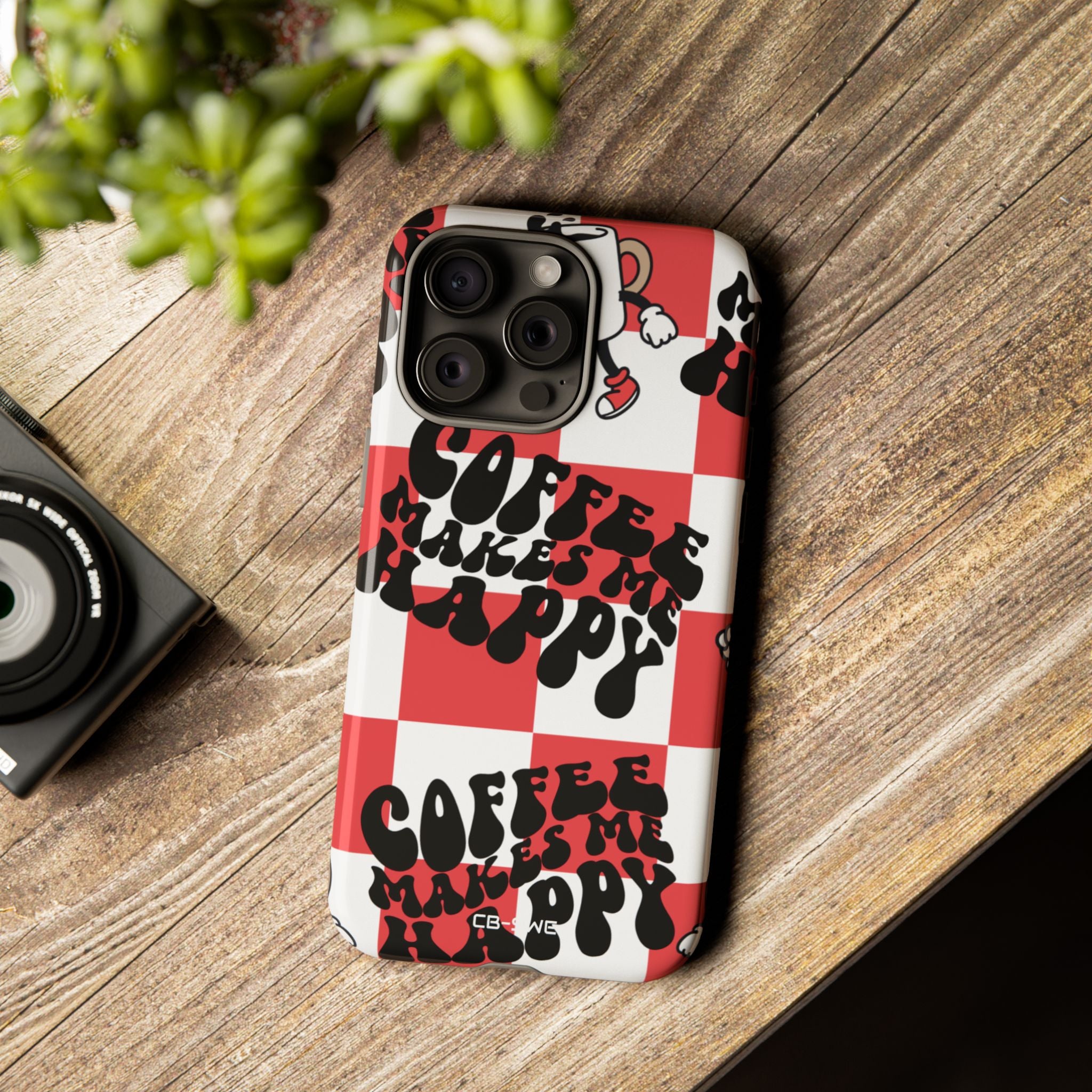 Joyful Coffee Celebration - iPhone Case