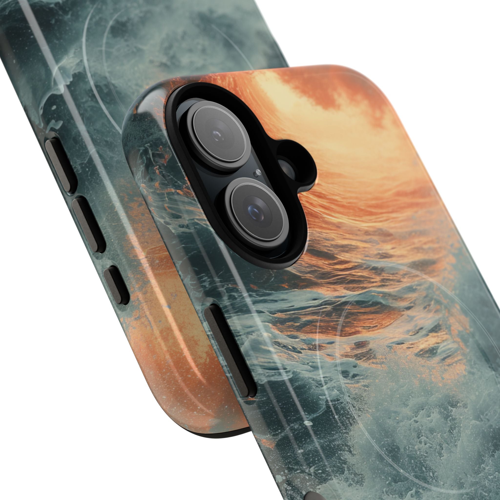 Fiery Wave Power - Tough + MagSafe® iPhone 16 Phone Case