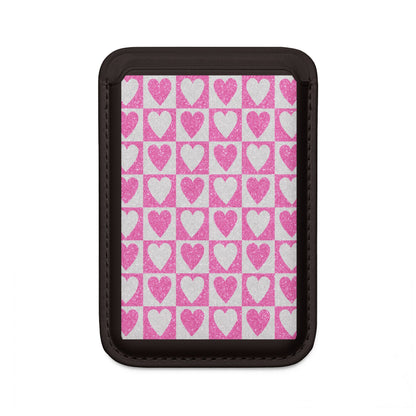 Glitter Heartgrid Wallet – MagSafe Ready