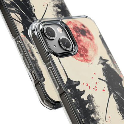 Samurai Gazes Moonward iPhone Case - Impact