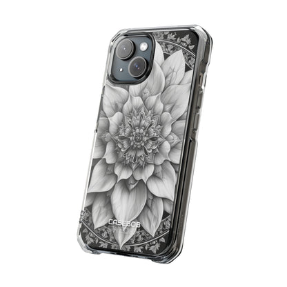 Cosmic Floral Mandala iPhone 15 - Impact Clear+