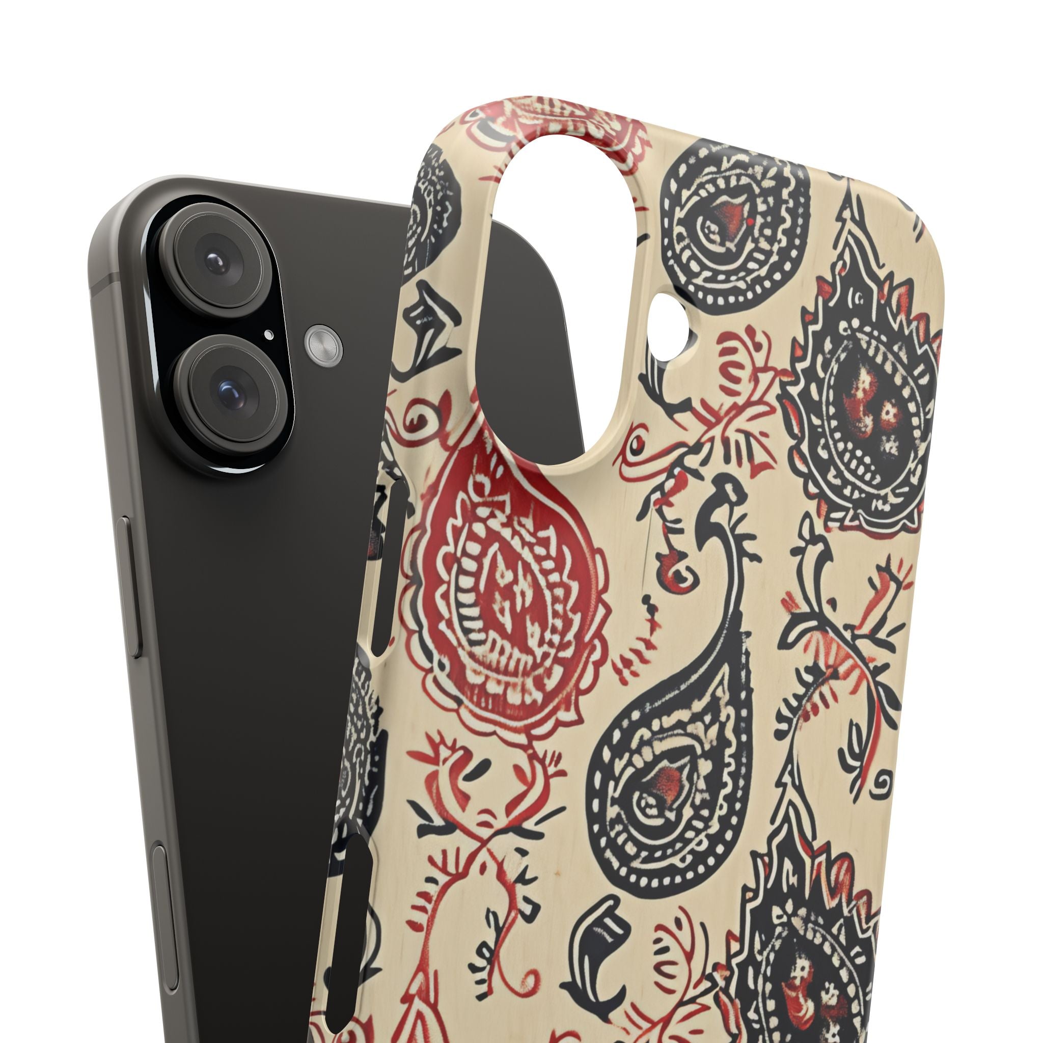 Vintage Paisley Elegance iPhone 16 - Slim Phone Case