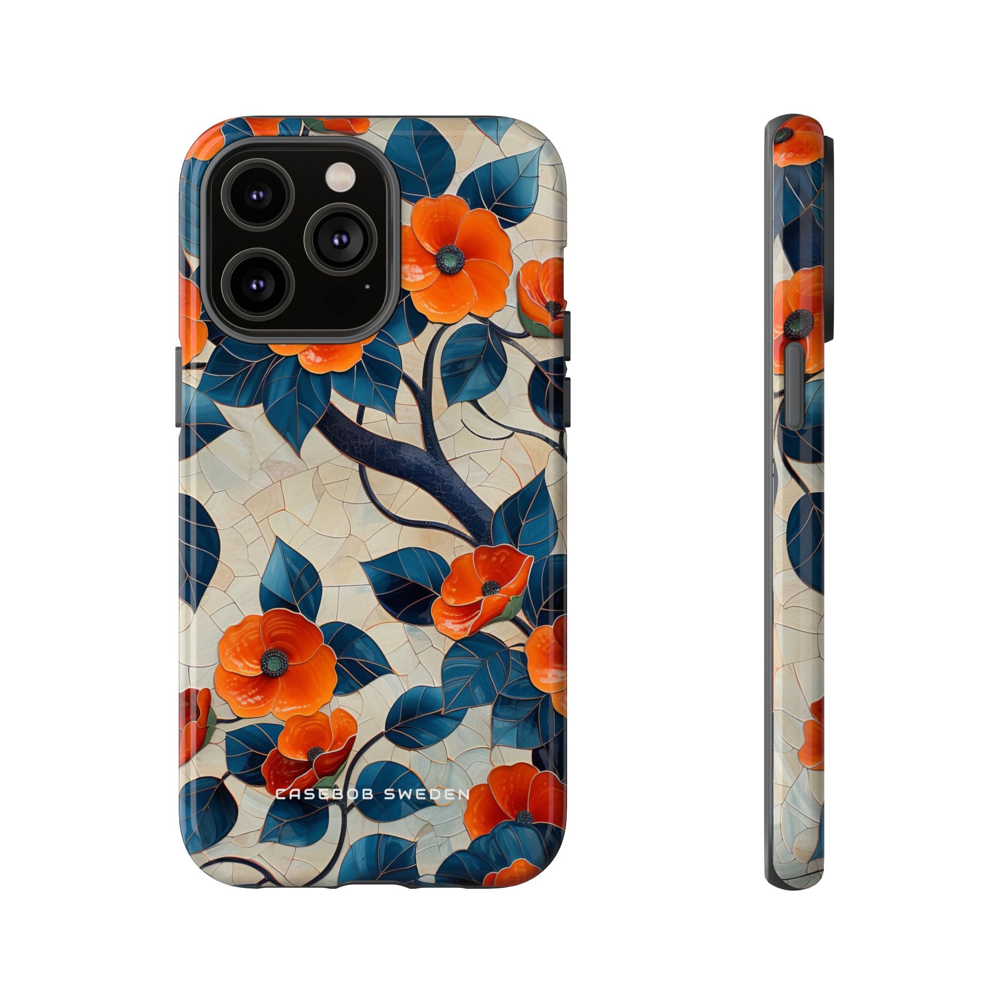 Orange Blossoms Mosaic Harmony iPhone 14 - Tough Phone Case