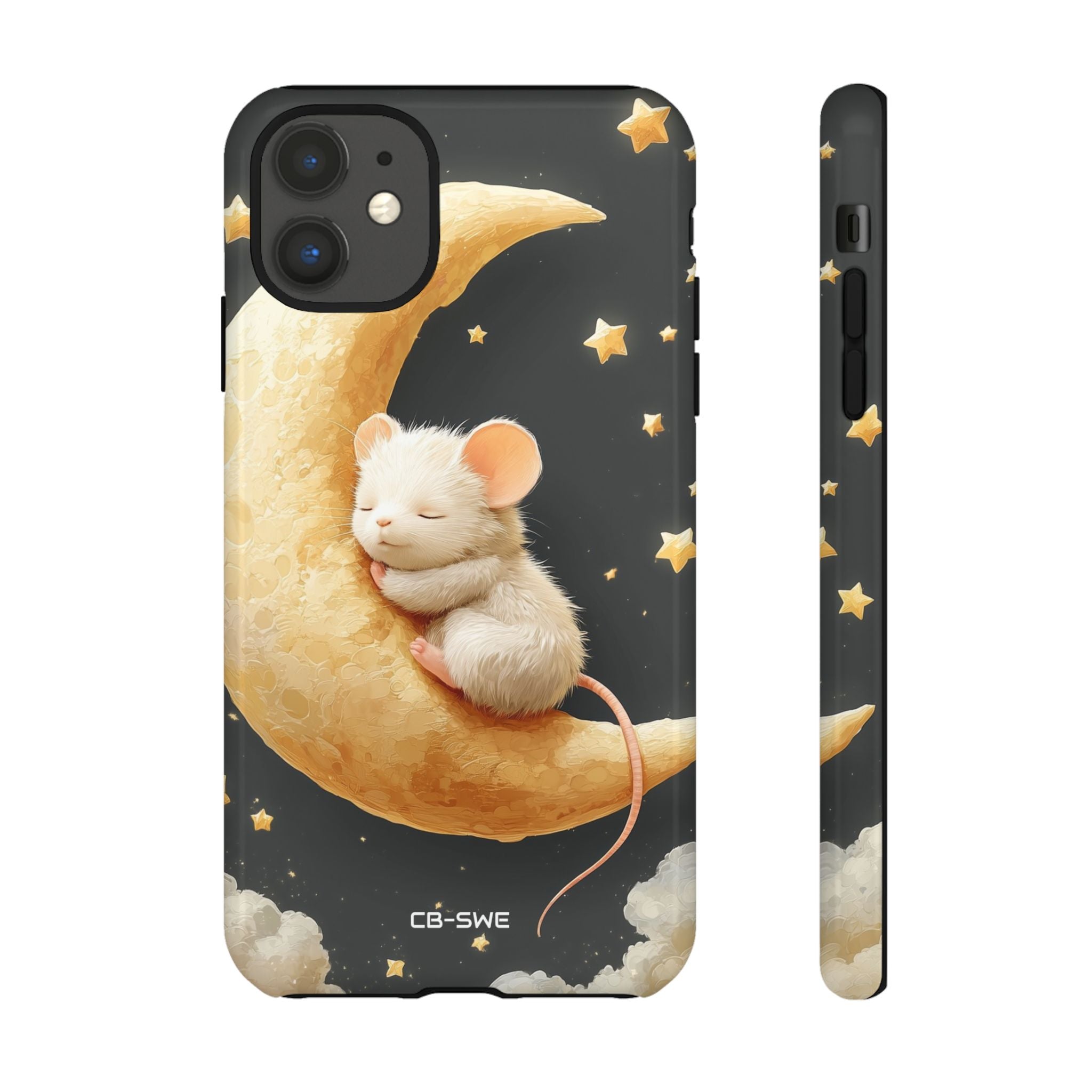 Moon Cradles Mouse - iPhone Case