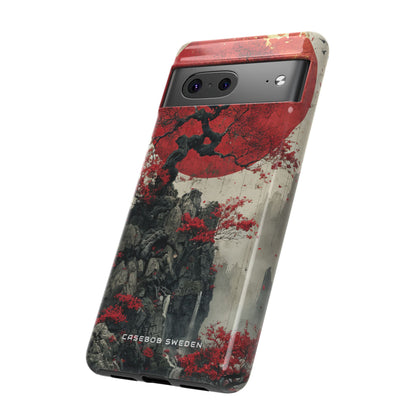 Zen Serenity in Red Harmony Google Pixel 7 - Tough Phone Case