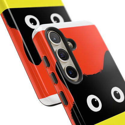 Peekaboo Cat Crimson Samsung S24 Case - Tough