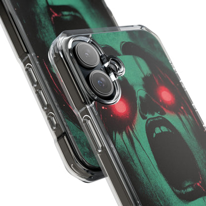 Haunting Glow of Gothic Eyes iPhone 16 - Clear Impact Phone Case