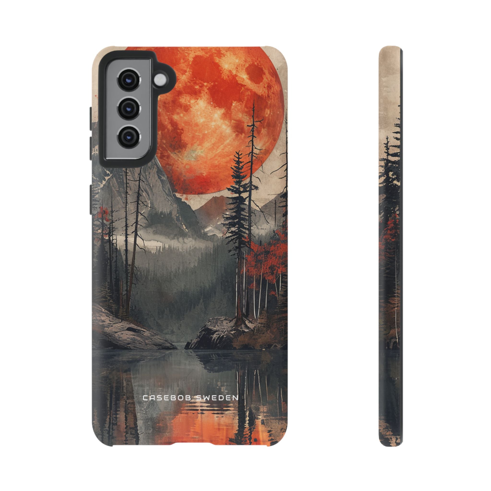 Celestial Glow Over Reflective Landscape  Samsung S21 - Tough Phone Case