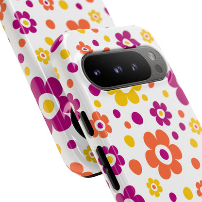 Retro Floral Playfulness - Google Pixel Case