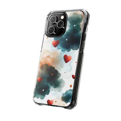Floating Hearts Dance iPhone Case - Impact