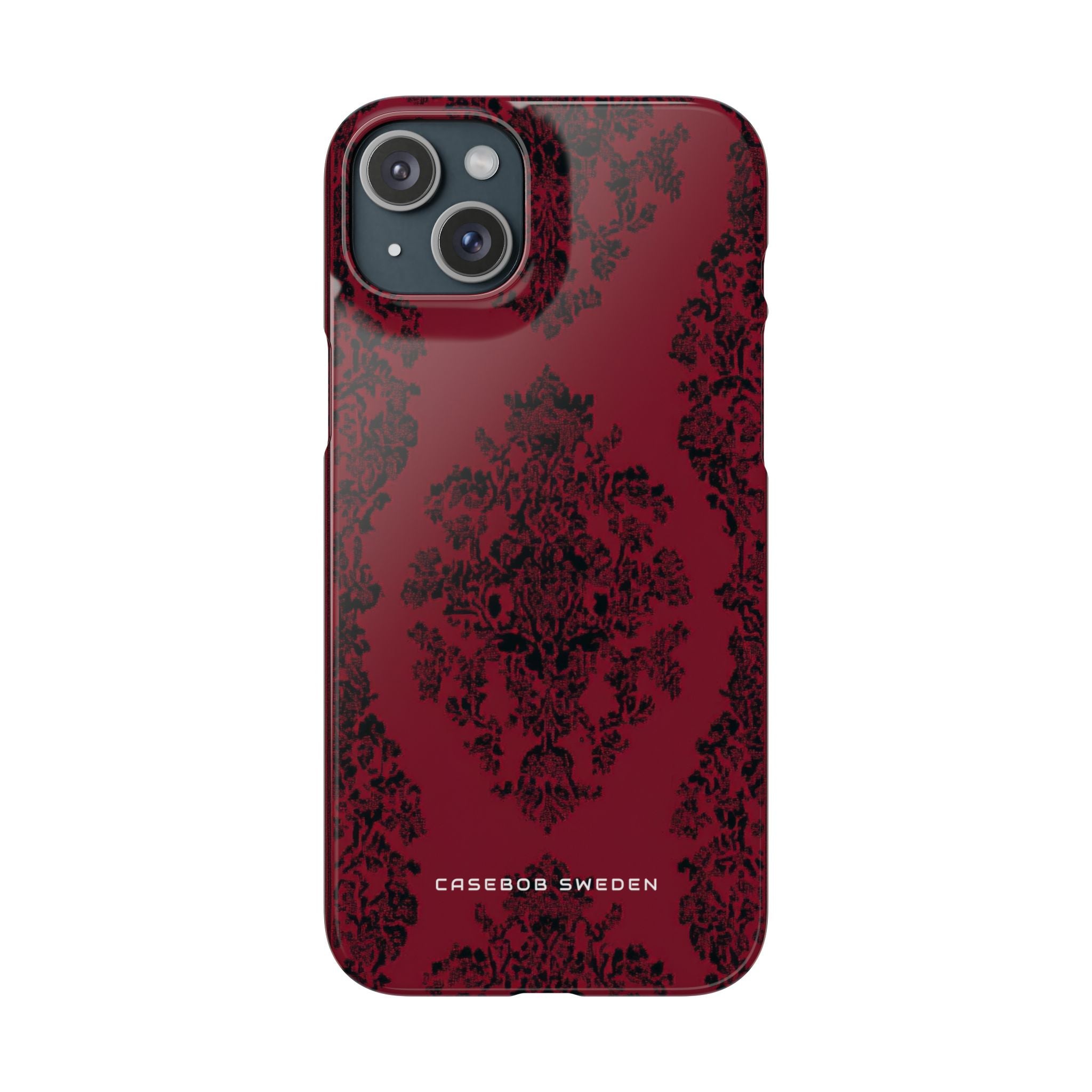 Gothic Crimson Elegance iPhone 15 - Slim Phone Case