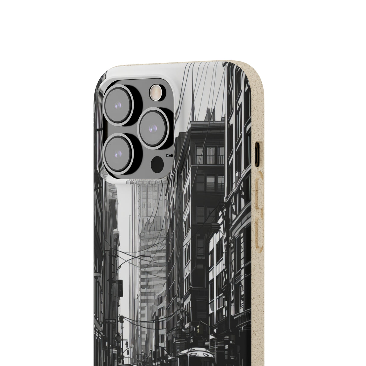 Noir Urban Serenity | Biodegradable Phone Case