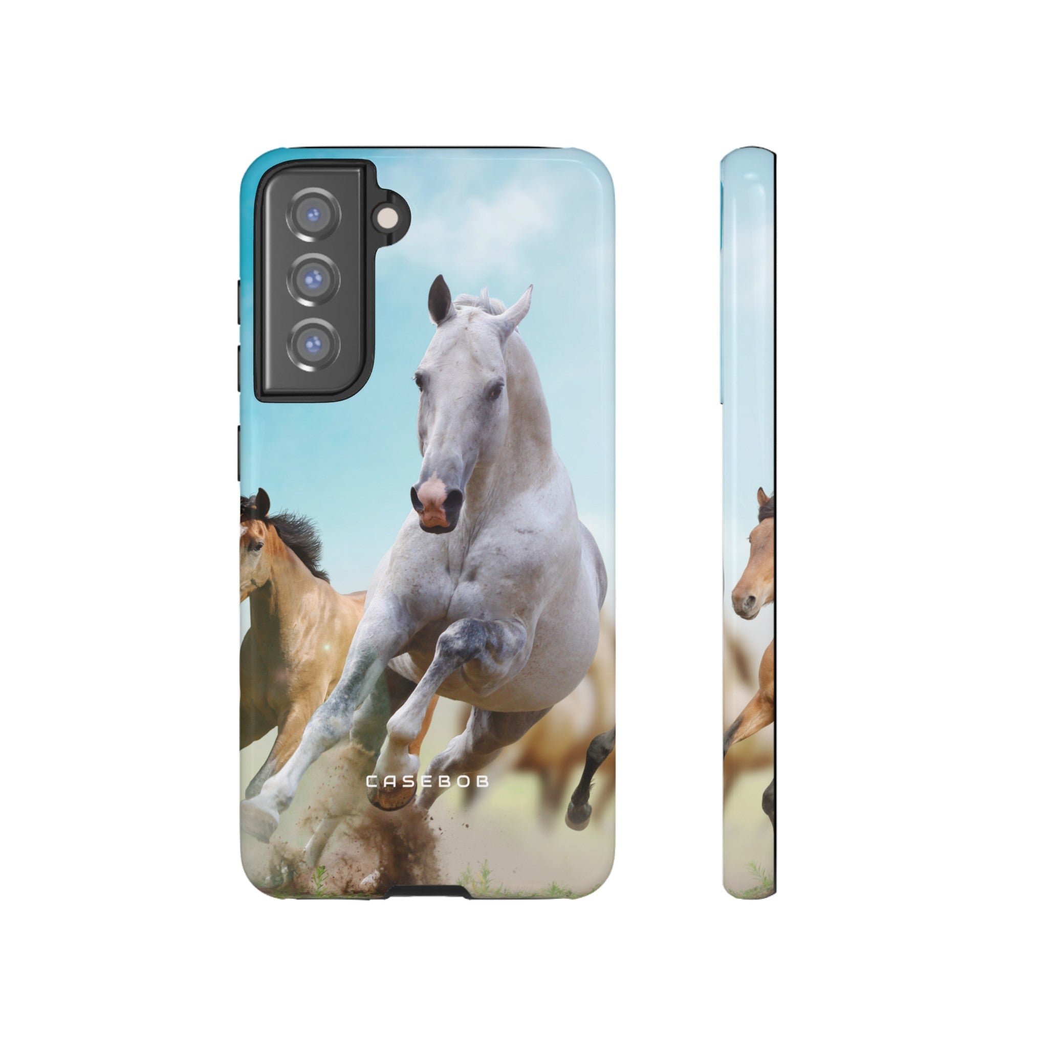 Blue Sky Horses - Protective Phone Case