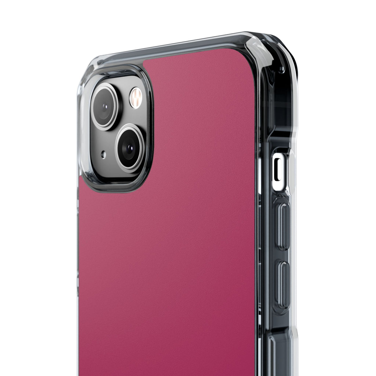 Maroon | Phone Case for iPhone (Clear Impact Case - Magnetic)