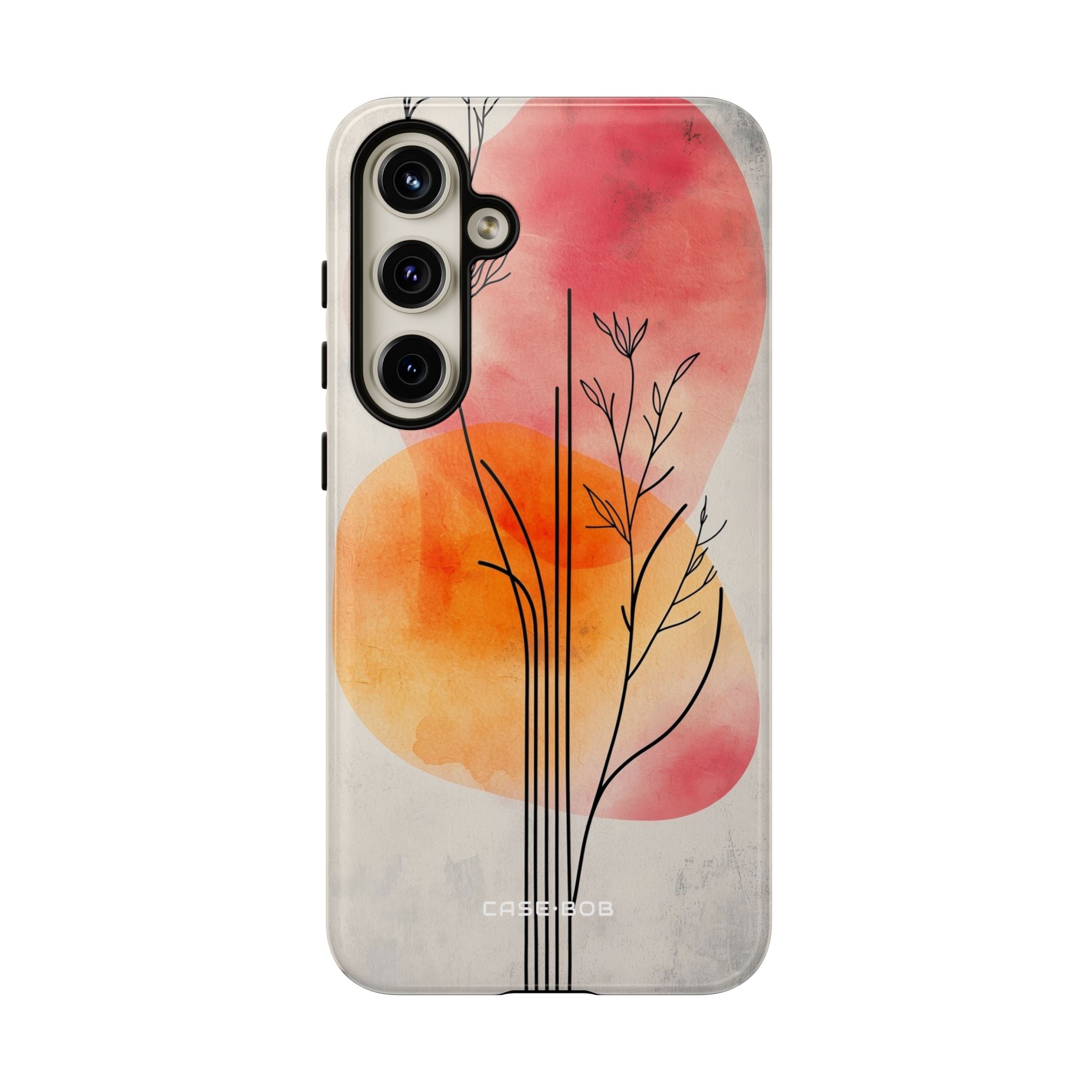 Curved Stem Sunset Samsung S24 Plus Case - Tough