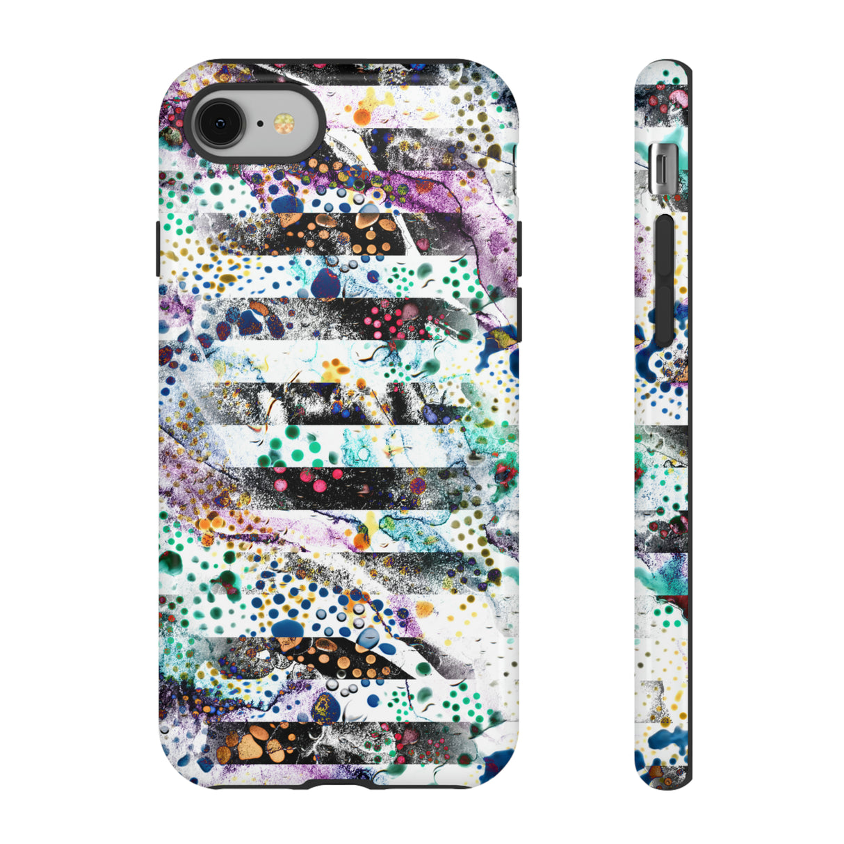 Abstract Green Purple - Protective Phone Case