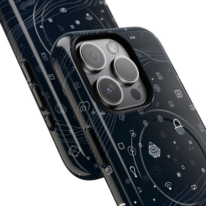 Digitale golfvormen verbinding iPhone 15 - Tough+