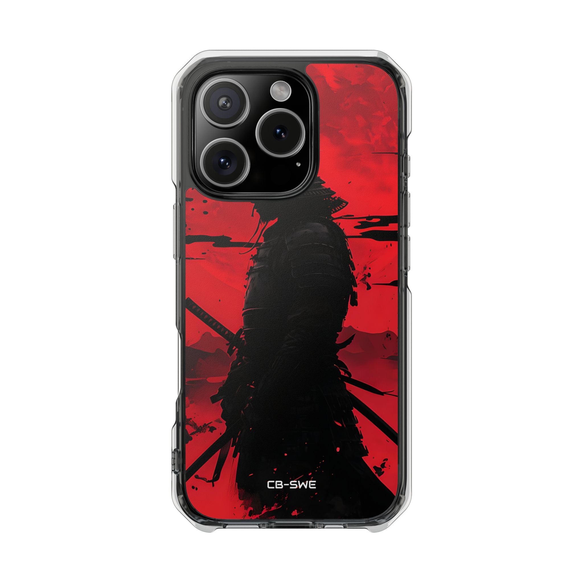 Red Samurai Shadow iPhone Case - Impact