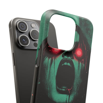 Haunting Glow of Gothic Eyes iPhone 15 - Slim Phone Case