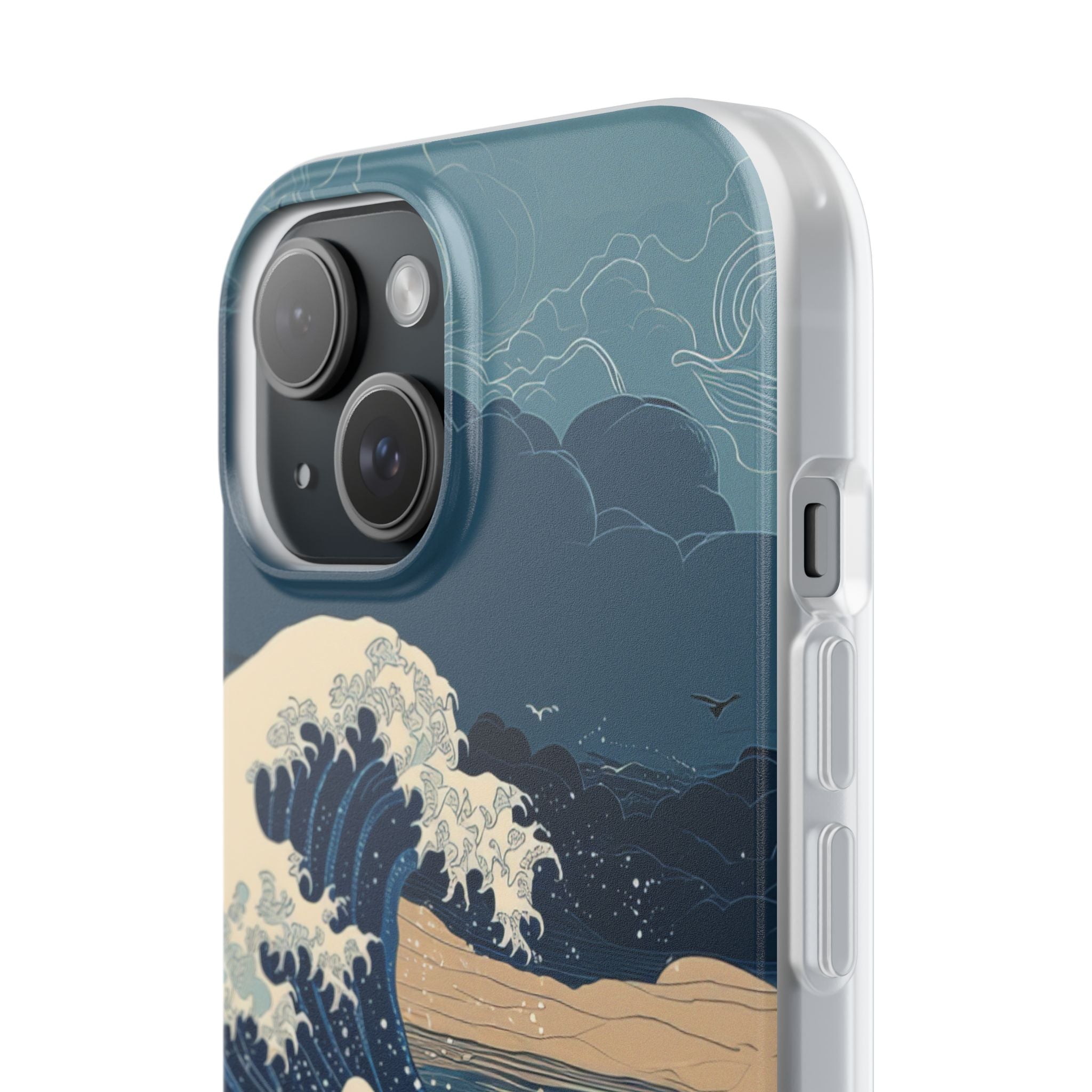 Cresting Blue Wave iPhone 15 Case - Soft