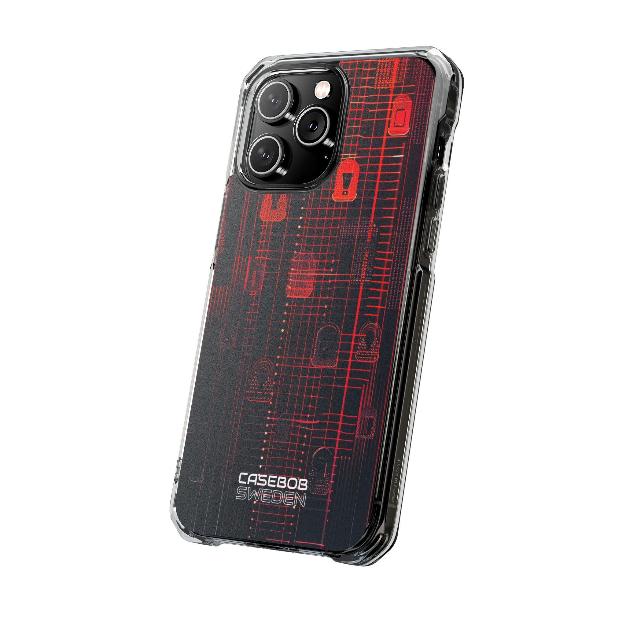 Cyber Locks Grid iPhone 14 - Impact Clear+
