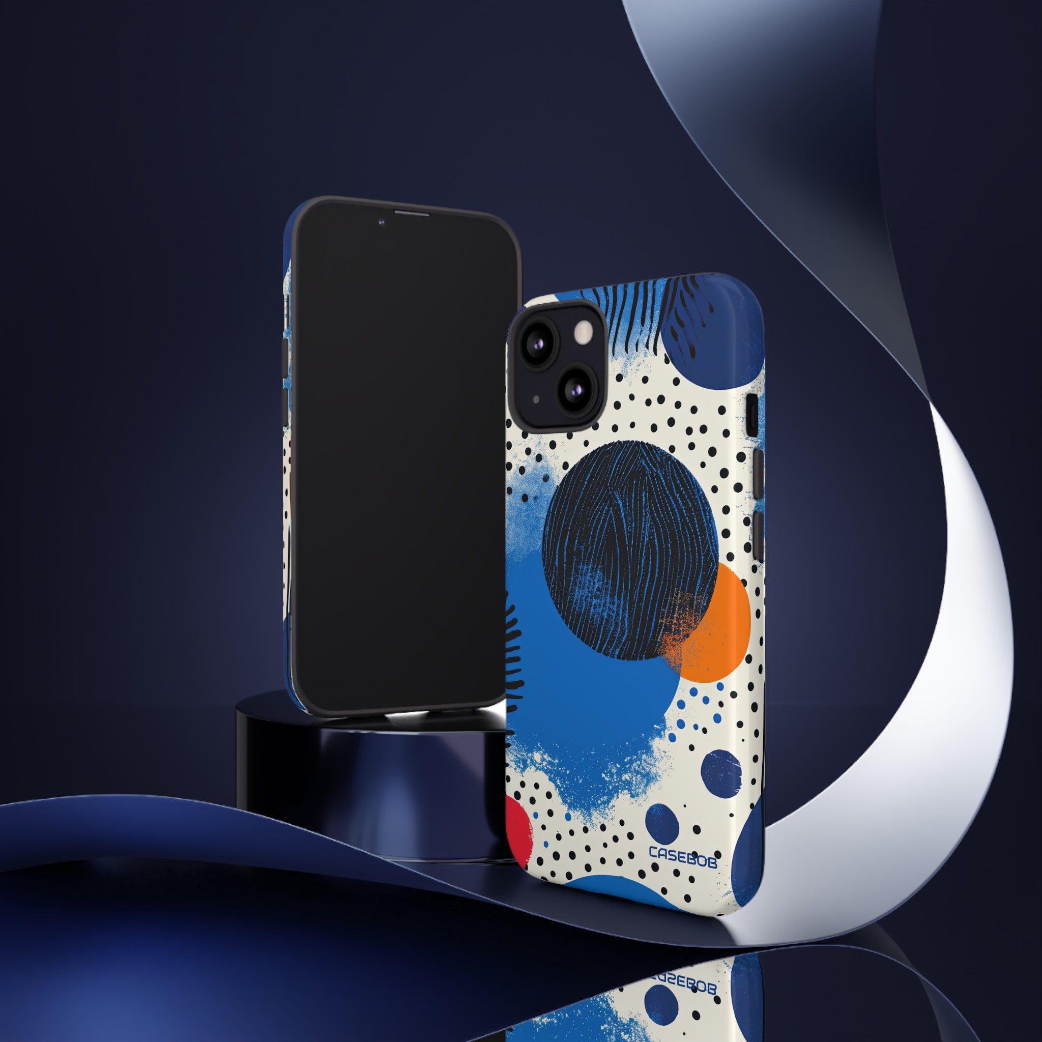 Blue Tranquil Geometry - Protective Phone Case