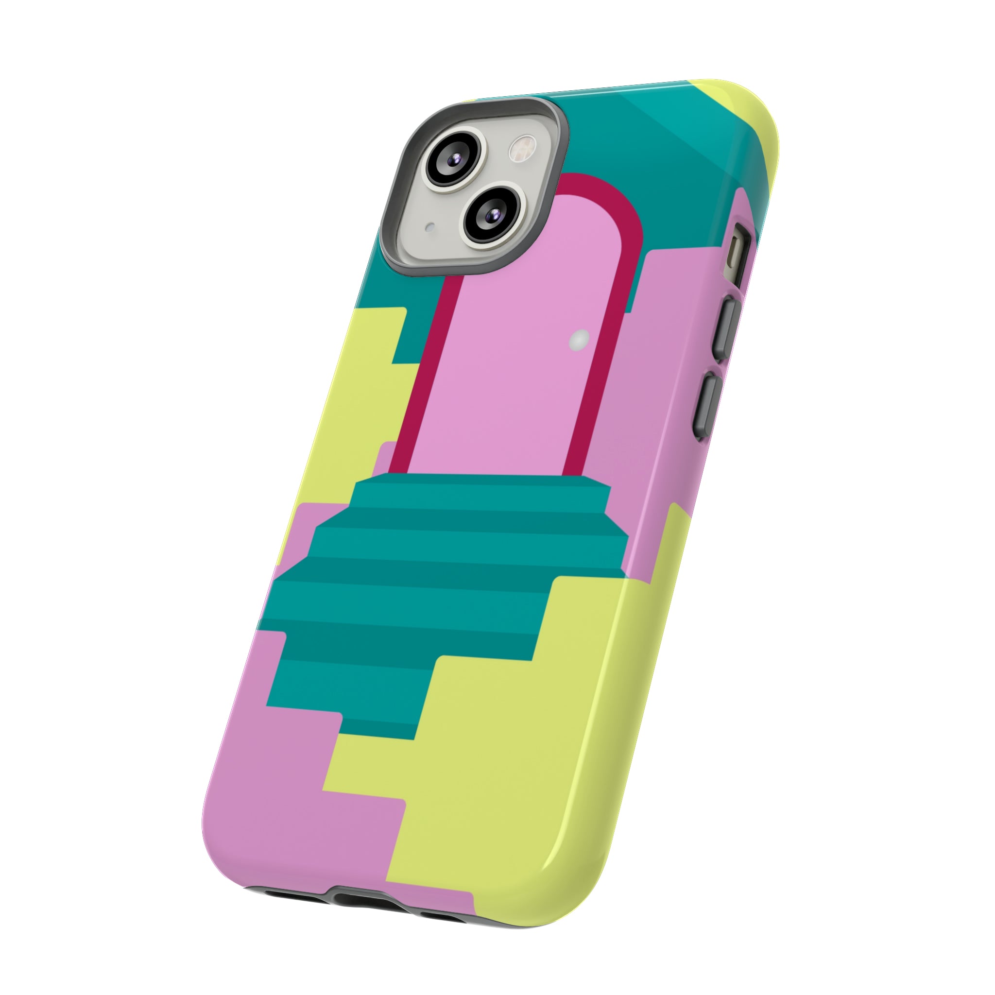 Vector Illustration of Stairs - Protective Phone Case