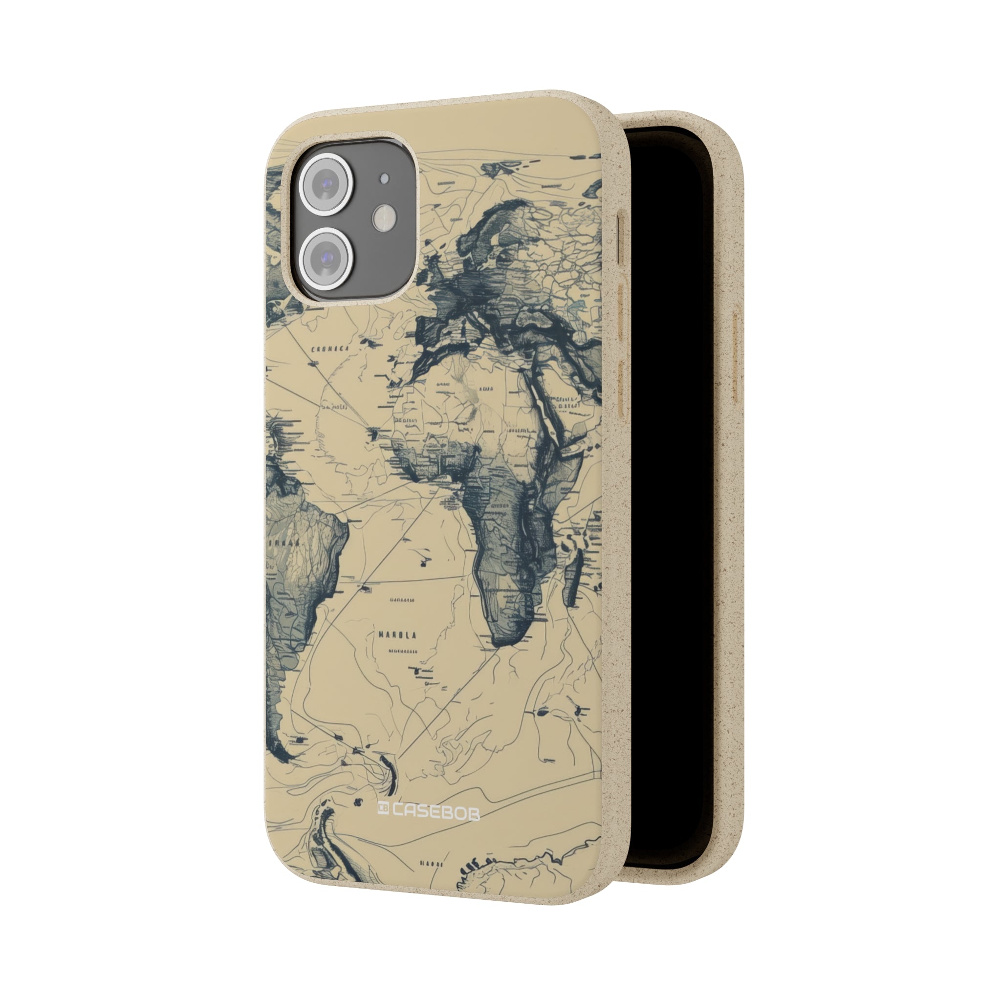 Vintage World Map | Biodegradable Phone Case